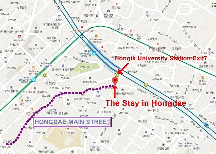 公寓 19, Near Hongik Univ Stn Exit 7 *